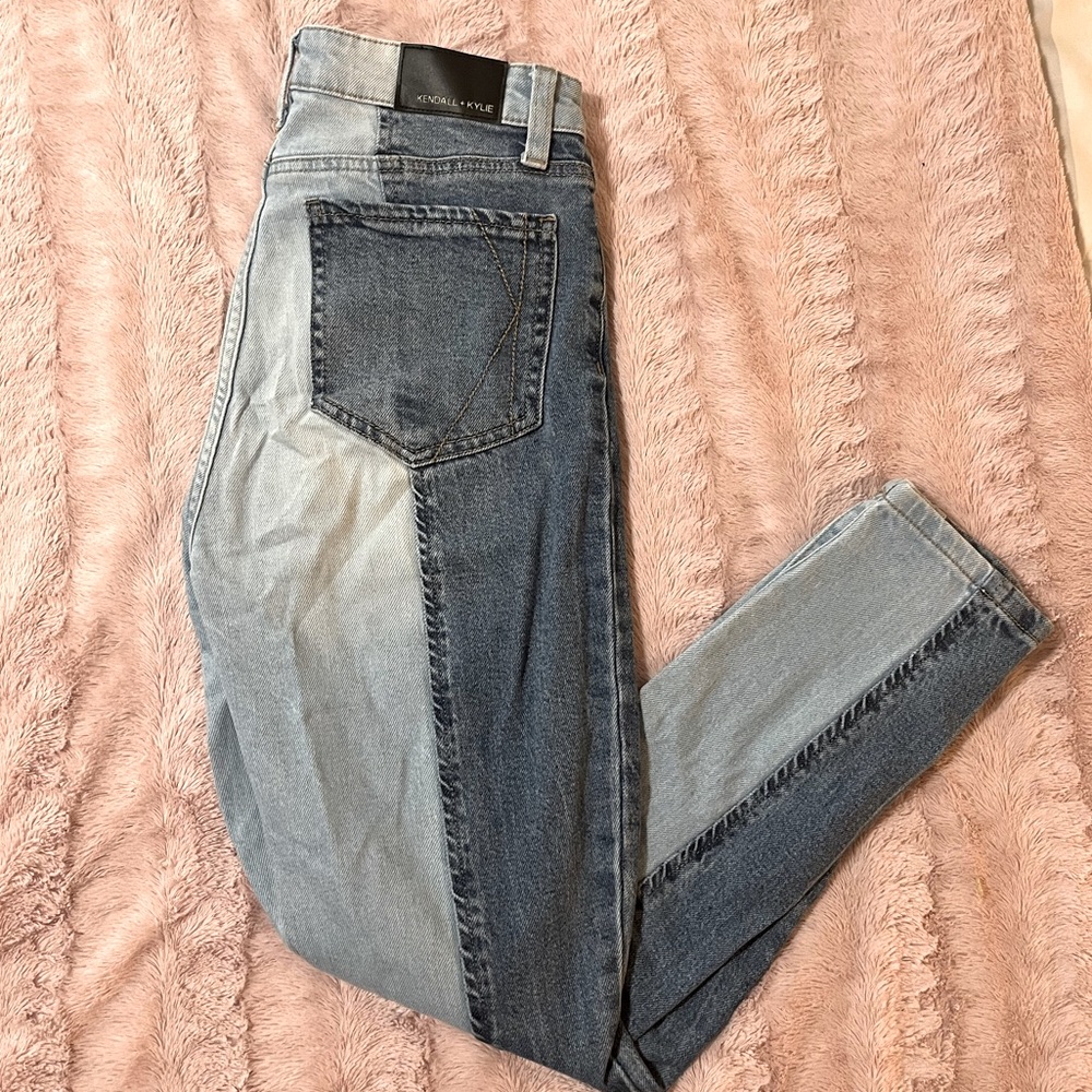 K&K two tone skinny jeans